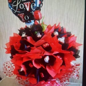 Valentine Bouquet with Balloon
